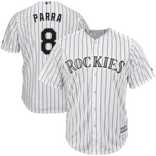 Load image into Gallery viewer, Gerardo Parra #8 Colorado Rockies White Cool Base Home Player Jersey