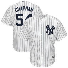 Load image into Gallery viewer, Aroldis Chapman #54 New York Yankees White Cool Base Home Player Jersey