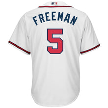 Load image into Gallery viewer, Freddie Freeman #5 Atlanta Braves White Home Official Cool Base Player Jersey