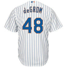 Load image into Gallery viewer, Jacob deGrom #48 New York Mets White/Royal Cool Base Player Jersey