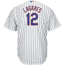 Load image into Gallery viewer, Juan Lagares #12 New York Mets Youth White Cool Base Player Jersey