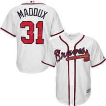 Load image into Gallery viewer, Greg Maddux #31 Atlanta Braves White Home Official Cool Base Player Jersey