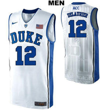 Load image into Gallery viewer, Javin DeLaurier #12 Duke Blue Devils Stitched Youth College Basketball Jersey