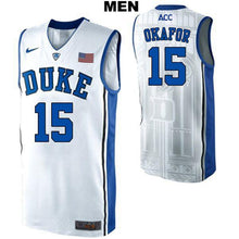 Load image into Gallery viewer, Jahlil Okafor #15 Duke Blue Devils Stitched Mens College Basketball Jersey