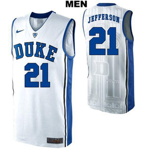 Amile Jefferson #21 Duke Blue Devils Stitched Mens College Basketball Jersey