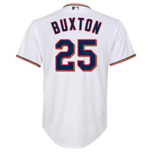 Load image into Gallery viewer, Byron Buxton #25 Minnesota Twins Youth White Home Official Cool Base Player Jersey