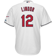 Load image into Gallery viewer, Francisco Lindor #12 Cleveland Indians Cool Base Player Jersey