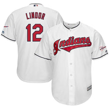 Load image into Gallery viewer, Francisco Lindor #12 Cleveland Indians Cool Base Player Jersey