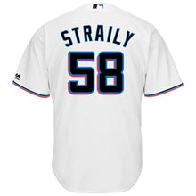 Load image into Gallery viewer, Dan Straily #58 Miami Marlins White Home 2019 Cool Base Player Jersey