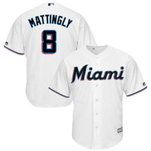 Load image into Gallery viewer, Don Mattingly #8 Miami Marlins White Home 2019 Cool Base Player Jersey