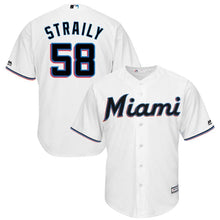 Load image into Gallery viewer, Dan Straily #58 Miami Marlins White Home 2019 Cool Base Player Jersey