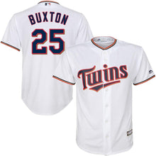 Load image into Gallery viewer, Byron Buxton #25 Minnesota Twins Youth White Home Official Cool Base Player Jersey