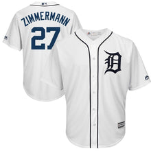 Load image into Gallery viewer, Jordan Zimmermann #27 Detroit Tigers White Home Cool Base Player Jersey