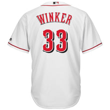 Load image into Gallery viewer, Jesse Winker #33 Cincinnati Reds White Home Official Cool Base Player Jersey