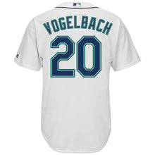 Load image into Gallery viewer, Dan Vogelbach #20 Seattle Mariners White Home Cool Base Player Jersey
