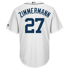 Load image into Gallery viewer, Jordan Zimmermann #27 Detroit Tigers White Home Cool Base Player Jersey