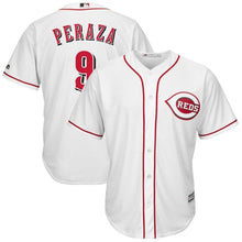 Load image into Gallery viewer, Jose Peraza #9 Cincinnati Reds White Home Official Cool Base Player Jersey