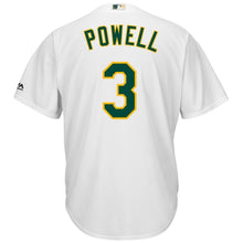 Load image into Gallery viewer, Boog Powell #3 Oakland Athletics White Home Cool Base Player Jersey