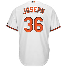 Load image into Gallery viewer, Caleb Joseph #36 Baltimore White Home Orioles Cool Base Player Jersey