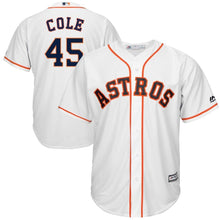 Load image into Gallery viewer, Gerrit Cole #45 Houston Astros White Home Cool Base Player Jersey