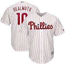 Load image into Gallery viewer, JT Realmuto #10 Philadelphia Phillies White Home Cool Base Player Jersey