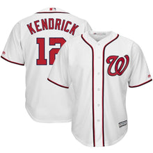 Load image into Gallery viewer, Howie Kendrick #12 Washington Nationals White Home Cool Base Player Jersey