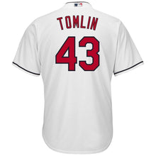 Load image into Gallery viewer, Josh Tomlin #43 Cleveland Indians White Home Cool Base Player Jersey