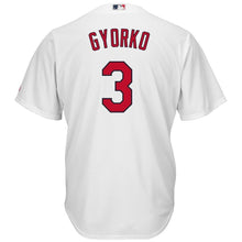 Load image into Gallery viewer, Jedd Gyorko #3 St. Louis Cardinals White Home Cool Base Player Jersey