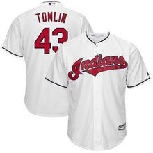 Load image into Gallery viewer, Josh Tomlin #43 Cleveland Indians White Home Cool Base Player Jersey