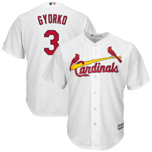 Load image into Gallery viewer, Jedd Gyorko #3 St. Louis Cardinals White Home Cool Base Player Jersey