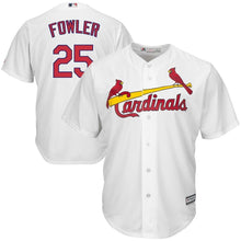 Load image into Gallery viewer, Dexter Fowler #25 St. Louis Cardinals White Home Cool Base Jersey