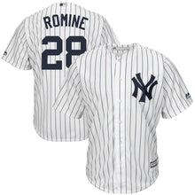Load image into Gallery viewer, Austin Romine #28 New York Yankees White Home Cool Base Player Jersey