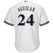 Load image into Gallery viewer, Jesus Aguilar #24 Milwaukee Brewers Home Official Cool Base Player Jersey