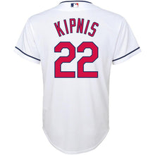 Load image into Gallery viewer, Jason Kipnis #22 Cleveland Indians Youth White Home Official Cool Base Player Jersey
