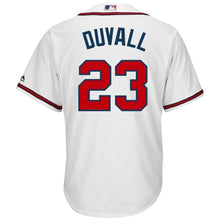 Load image into Gallery viewer, Adam Duvall #23 Atlanta Braves White Home Official Cool Base Player Jersey