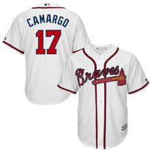 Load image into Gallery viewer, Johan Camargo #17 Atlanta Braves White Home Official Cool Base Player Jersey