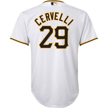 Load image into Gallery viewer, Francisco Cervelli #29 Pittsburgh Pirates Youth White Home Official Cool Base Player Jersey
