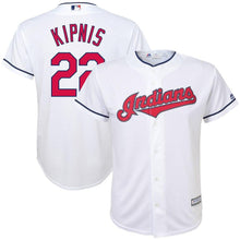 Load image into Gallery viewer, Jason Kipnis #22 Cleveland Indians Youth White Home Official Cool Base Player Jersey
