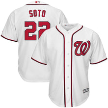 Load image into Gallery viewer, Juan Soto #22 Washington Nationals White Home Official Cool Base Player Jersey