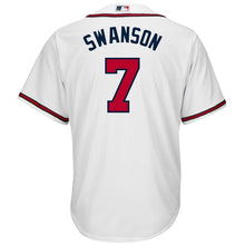 Load image into Gallery viewer, Dansby Swanson #7 Atlanta Braves White Home Official Cool Base Player Jersey