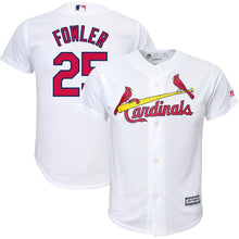 Load image into Gallery viewer, Dexter Fowler #25 St. Louis Cardinals Youth White Home Official Cool Base Player Jersey