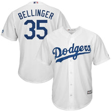Load image into Gallery viewer, Cody Bellinger #35 Los Angeles Dodgers Youth White Home Official Cool Base Replica Player Jersey