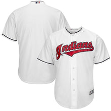 Load image into Gallery viewer, Cleveland Indians Youth White Official Cool Base Jersey