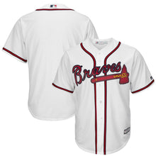 Load image into Gallery viewer, Atlanta Braves Youth White Official Cool Base Jersey