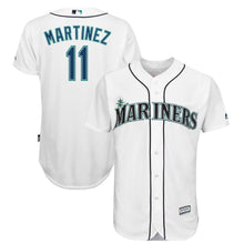 Load image into Gallery viewer, Edgar Martinez #11 Seattle Mariners White Official Cool Base Player Jersey
