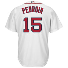 Load image into Gallery viewer, Dustin Pedroia #15 Boston Red Sox Youth White Official Cool Base Player Jersey