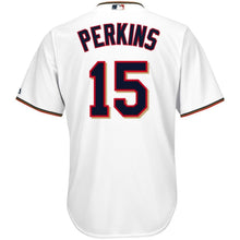 Load image into Gallery viewer, Glen Perkins #15 Minnesota Twins White Official Cool Base Player Jersey