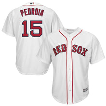 Load image into Gallery viewer, Dustin Pedroia #15 Boston Red Sox Youth White Official Cool Base Player Jersey