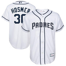 Load image into Gallery viewer, Eric Hosmer #30  San Diego Padres Youth White Replica Player Jersey
