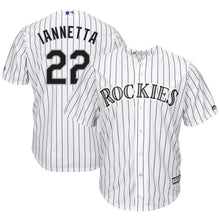 Load image into Gallery viewer, Chris Iannetta #22 Colorado Rockies White Home Cool Base Player Jersey